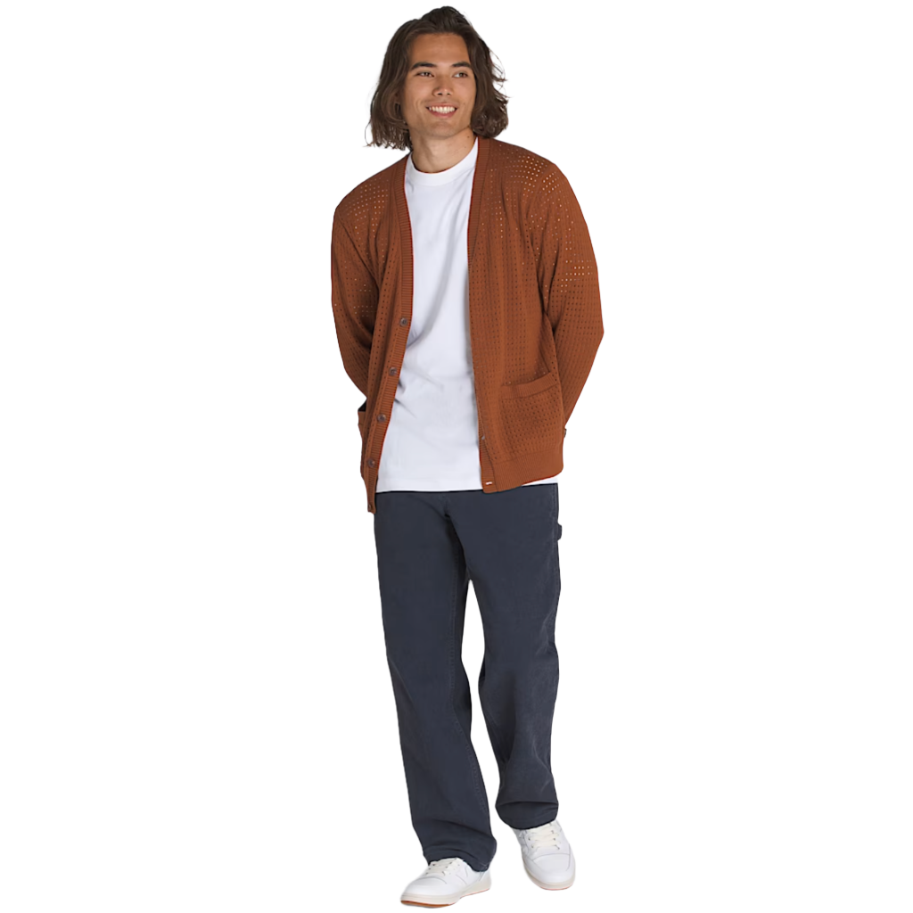 Griffin Pointelle Cardigan Tortoise Shell
