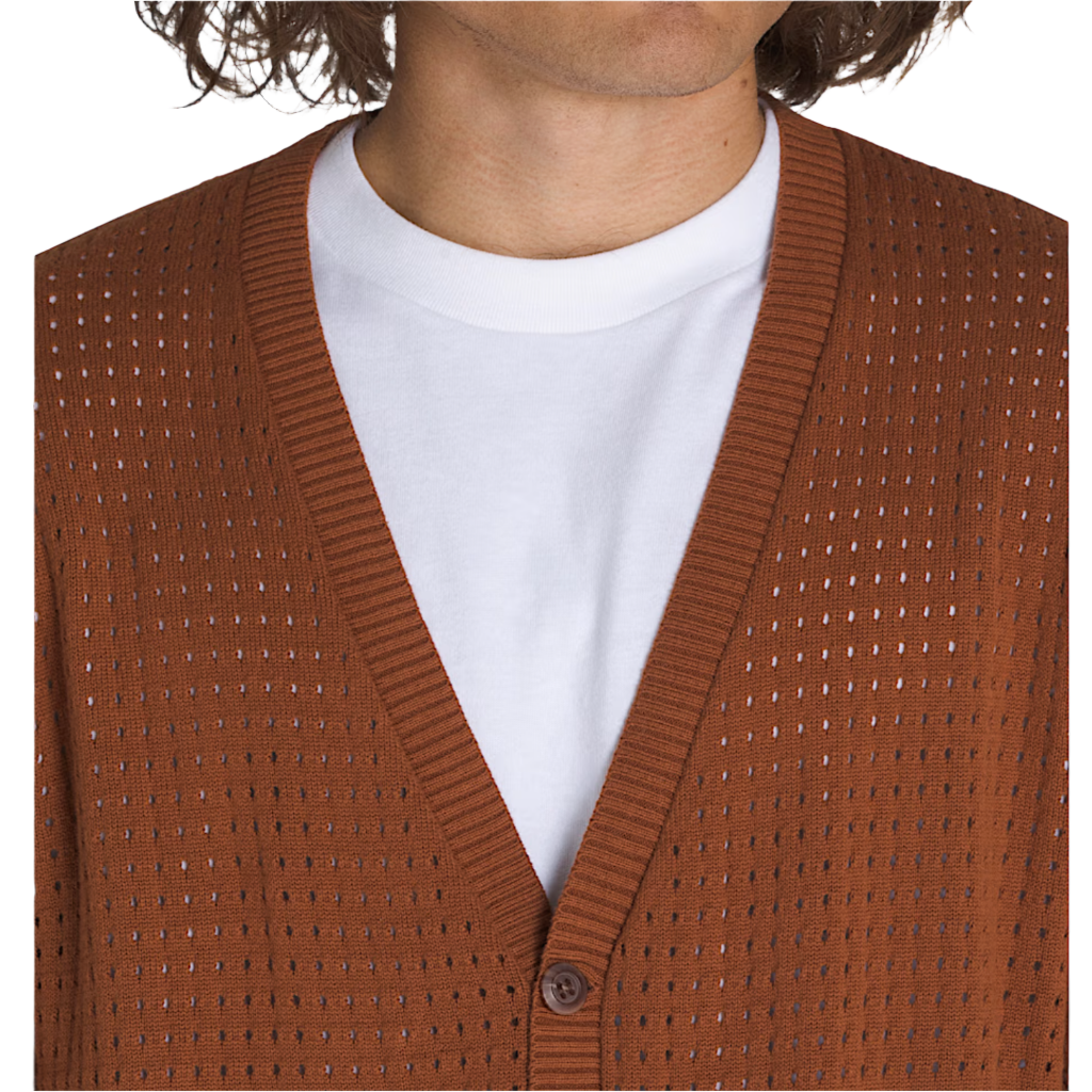 Griffin Pointelle Cardigan Tortoise Shell