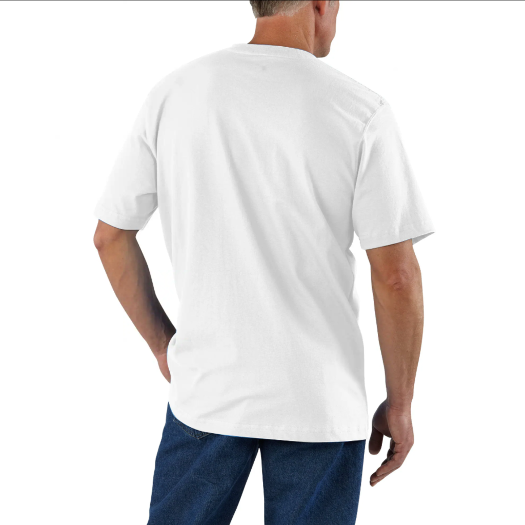 Loose Fit Heavyweight S/S Pocket Tee White