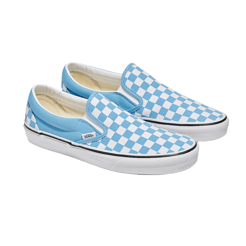 Vans Color Theory Checkerboard Heritage Blue Slip On Shoes
