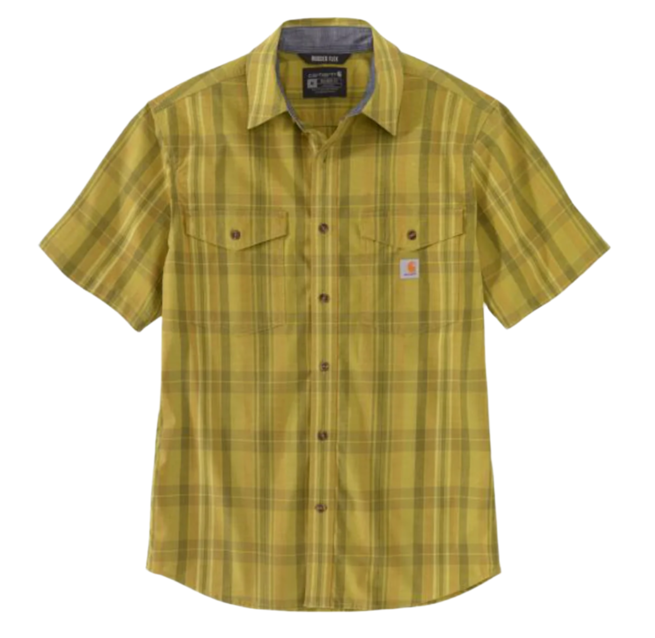Lightweight S/S Plaid Shirt True Olive