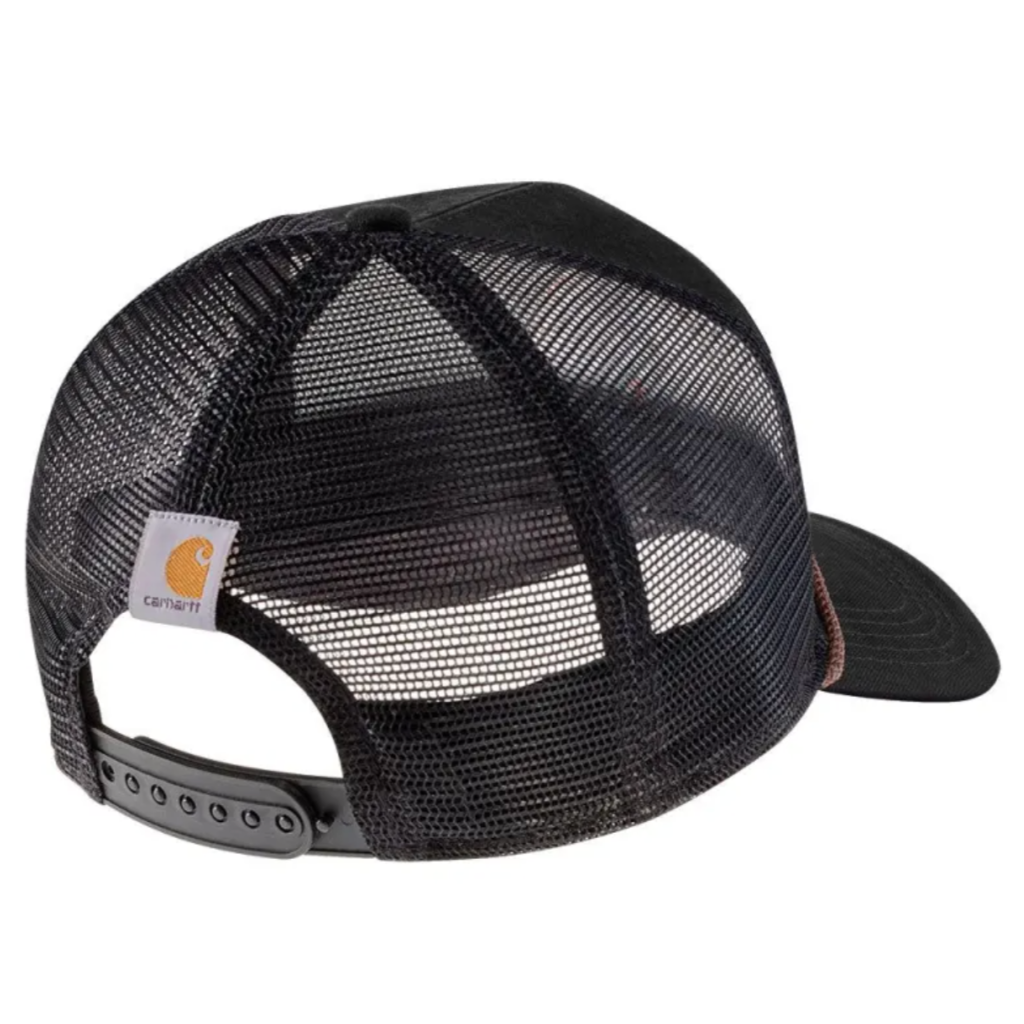 Canvas Mesh-Back Craft Patch Cap Black