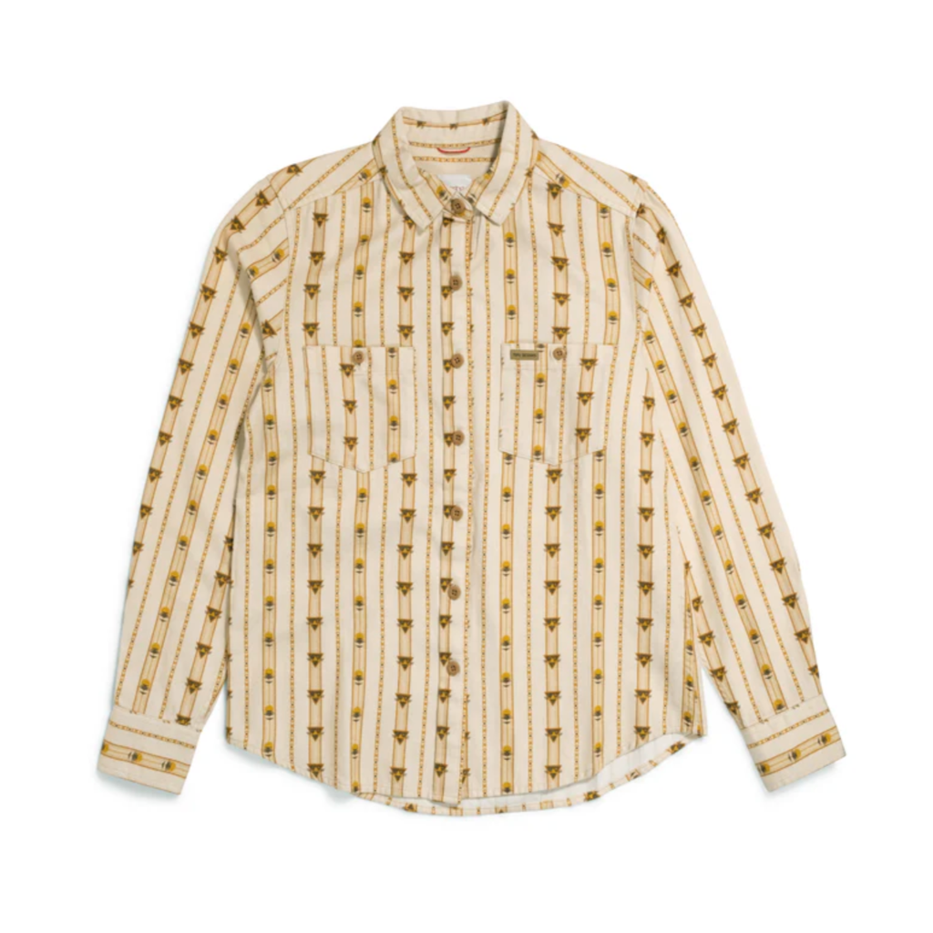 Mountain Shirt L/S Mountain Angle Bone White
