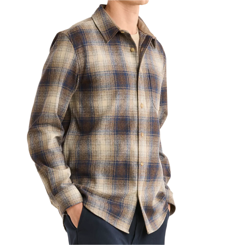 Lodge Shirt Blue/Taupe Mix Plaid 24'