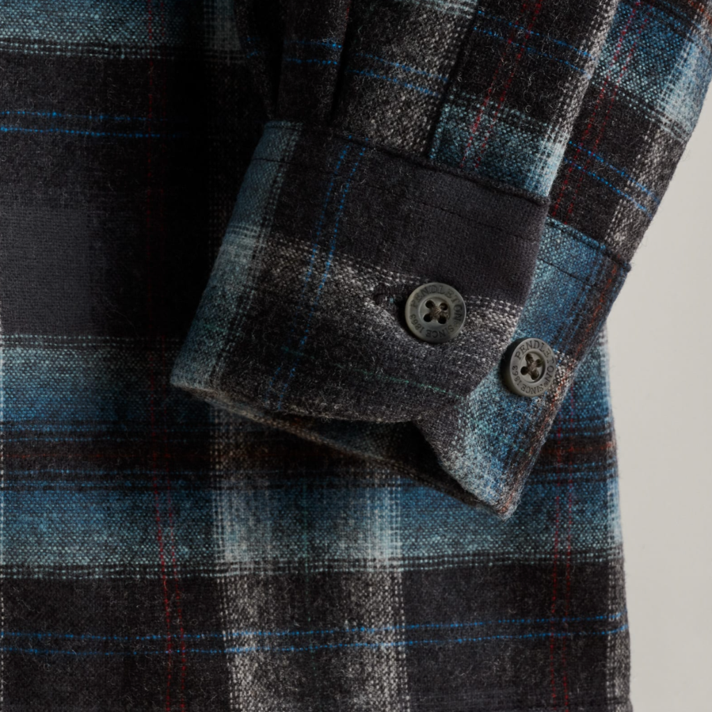 Tall Board Shirt Grey Mix/Aqua Plaid 24'