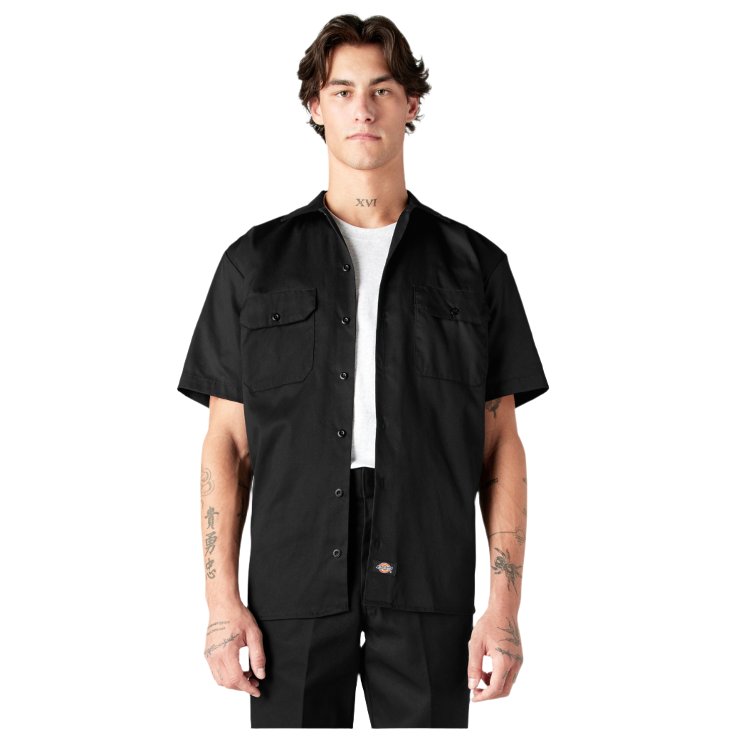 Dickies | Short Sleeve Work Shirt Black | Shirt Gunthers Supply And Goods Dickies | Short Sleeve Work Shirt Black | Shirt Gunthers Supply And Goods