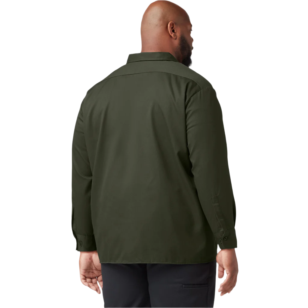 Long Sleeve Work Shirt Olive Green