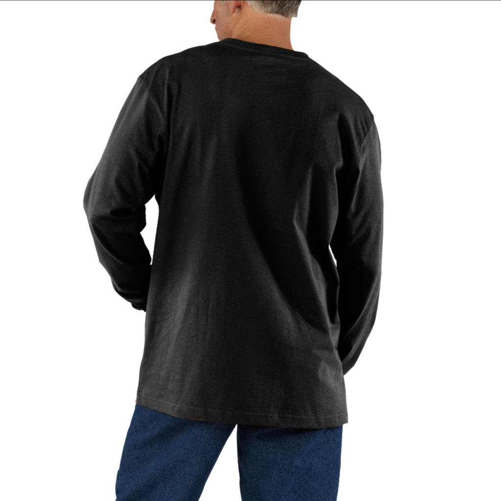 Loose Fit Heavyweight L/S Pocket Tee Black