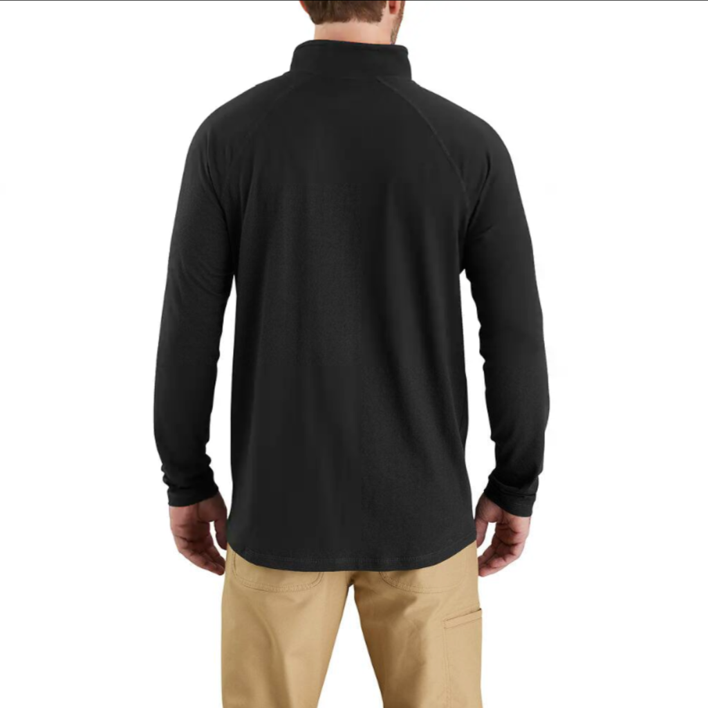 Carhartt Black Quarter Zip Mock Neck L/S Midweight
