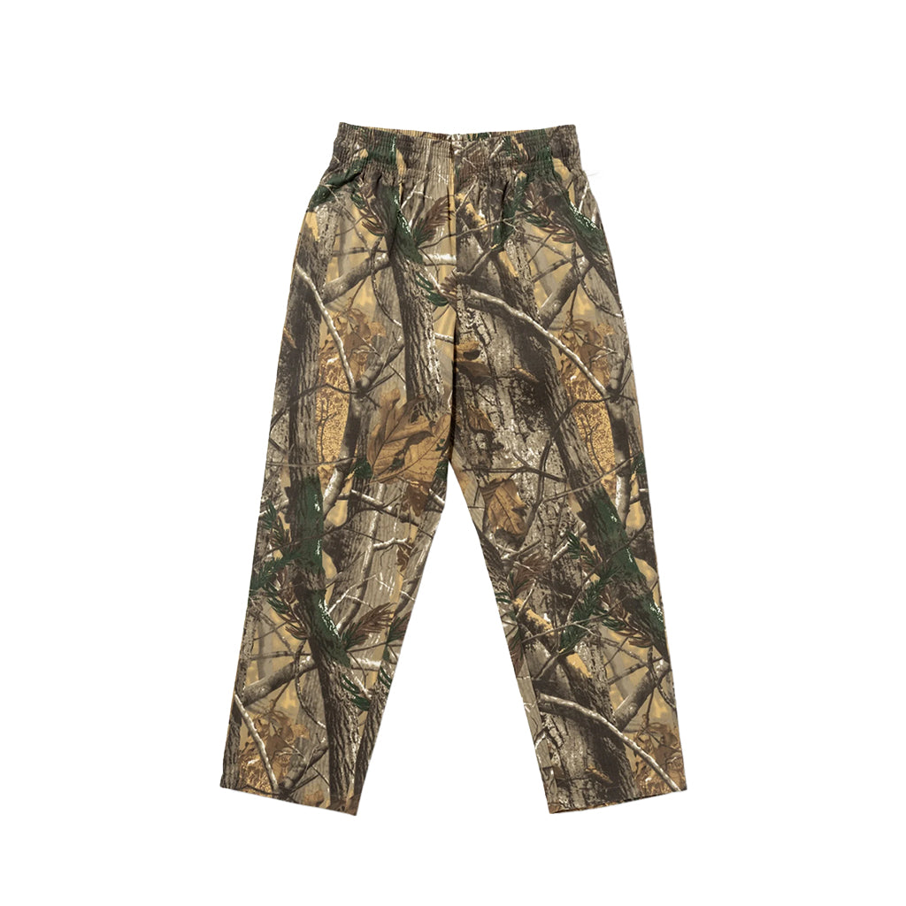 Camouflage pants on a white background