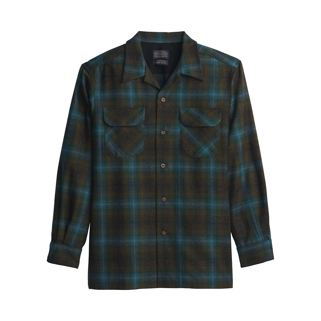 Pendleton | Board Shirt Teal/Charcoal Ombre 25' | Button Up