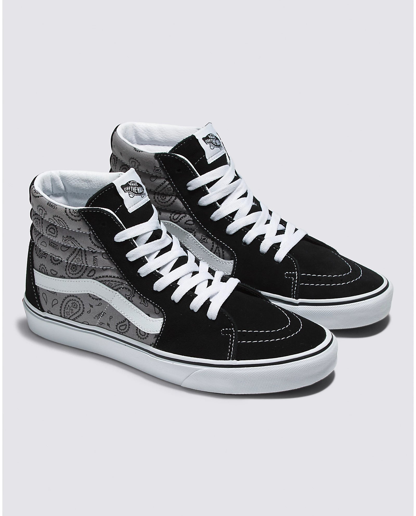 Vans sk8 hi reissue black true white best sale