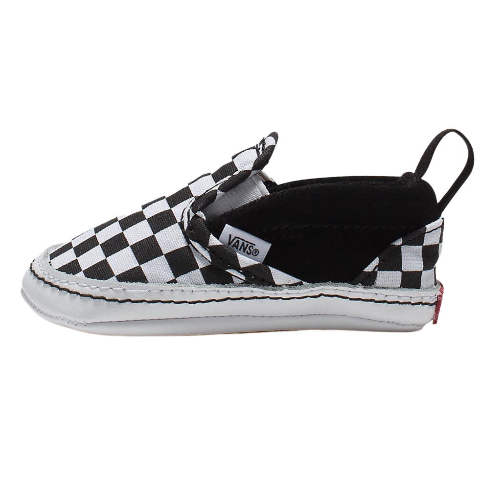 Slip On V Crib Checkerboard Black