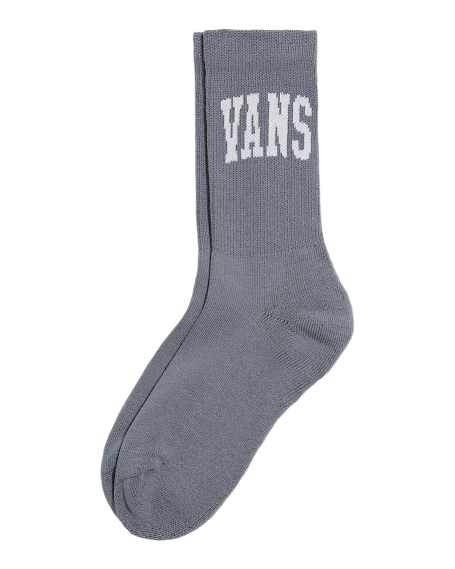 Gray sock with 'VANS' branding on a white background