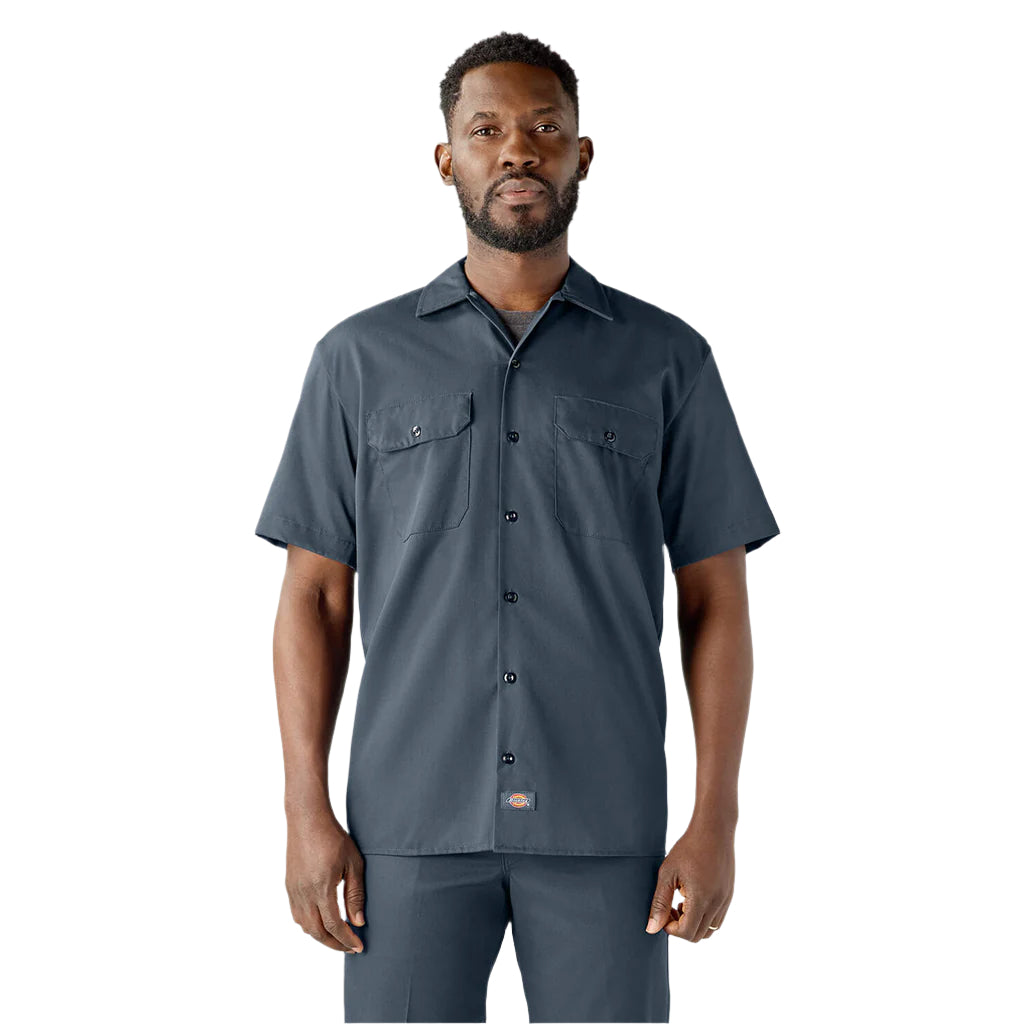 Short Sleeve Work Shirt Air Force Blue