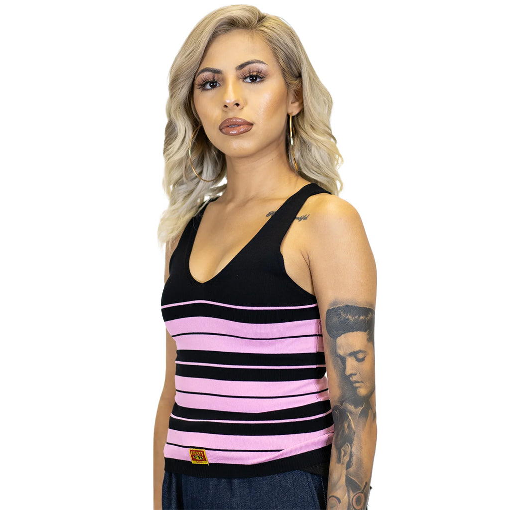 Women's Tank Top Black/Pink