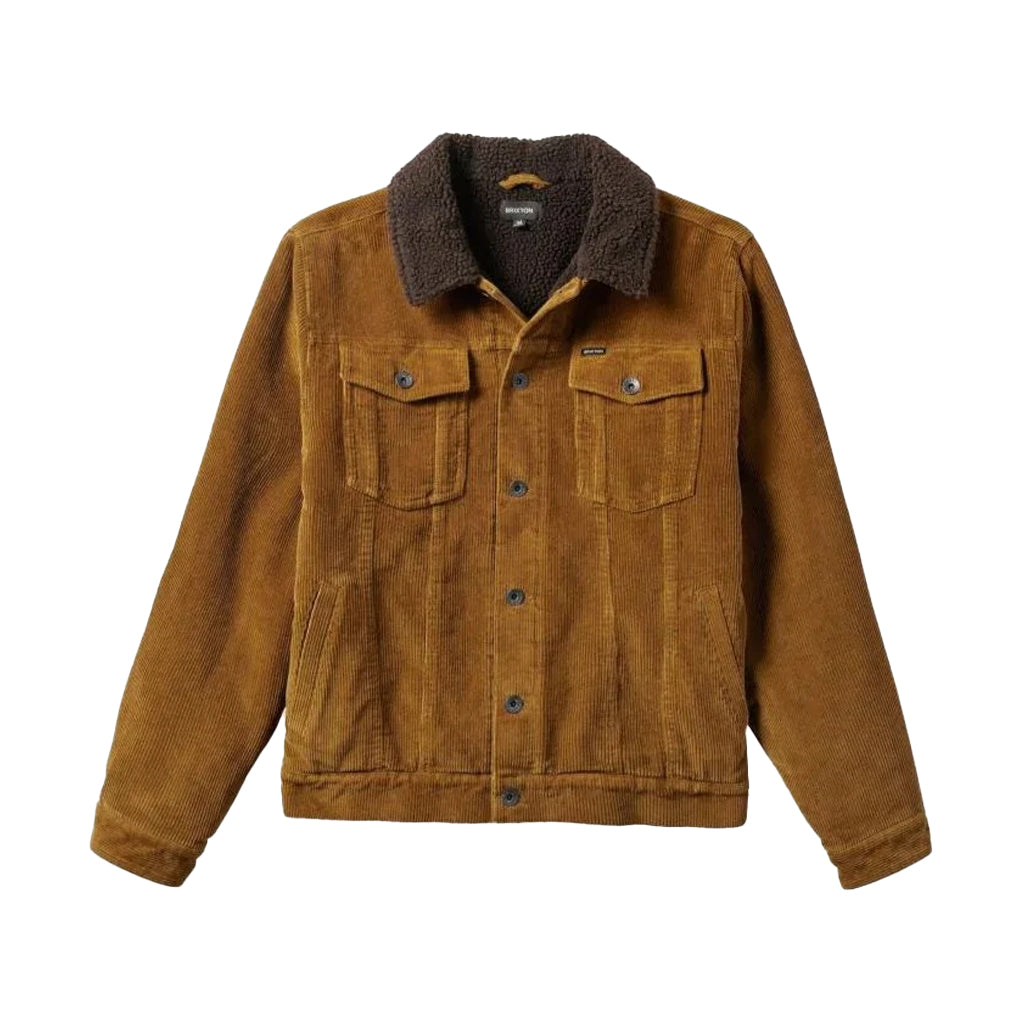 Builders Cable Lined Trucker Jacket Khaki Cord