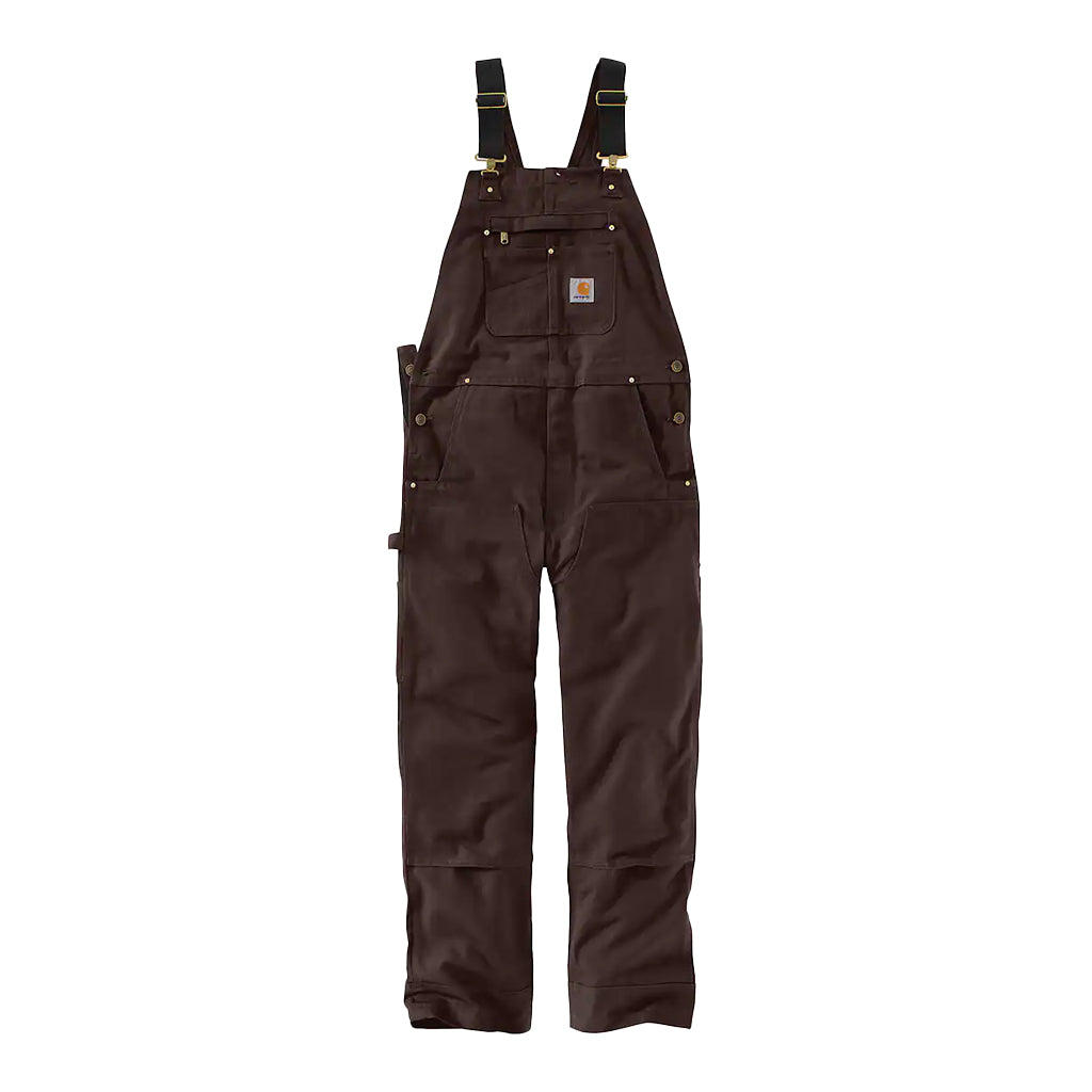 Carhartt Relaxed Fit Duck Bib Overall Dark Brown Overalls