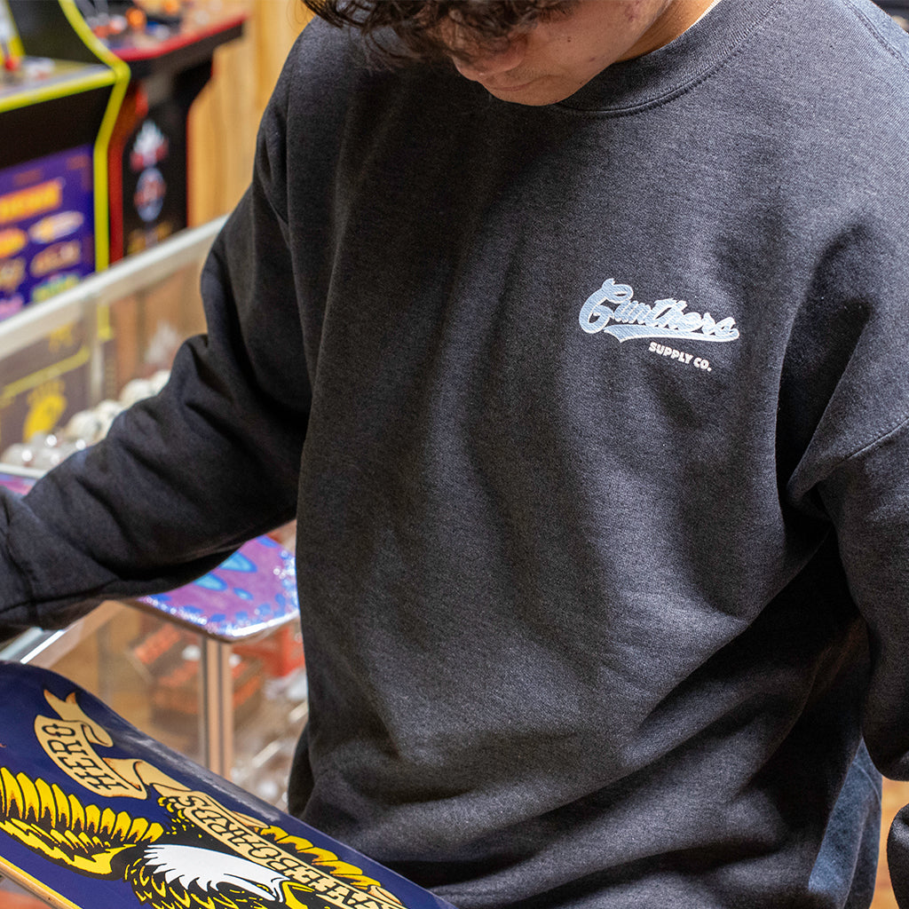 Supply Co Script Crewneck Heather Grey