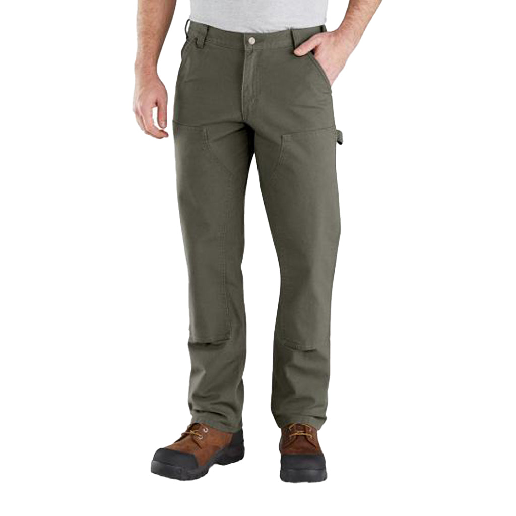Flex Relaxed Fit Double Front Work Pant Moss