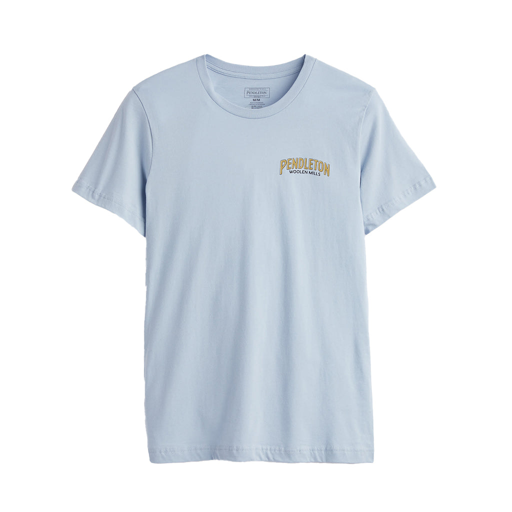 Vintage Horseshoe Graphic Tee Light Blue/Gold