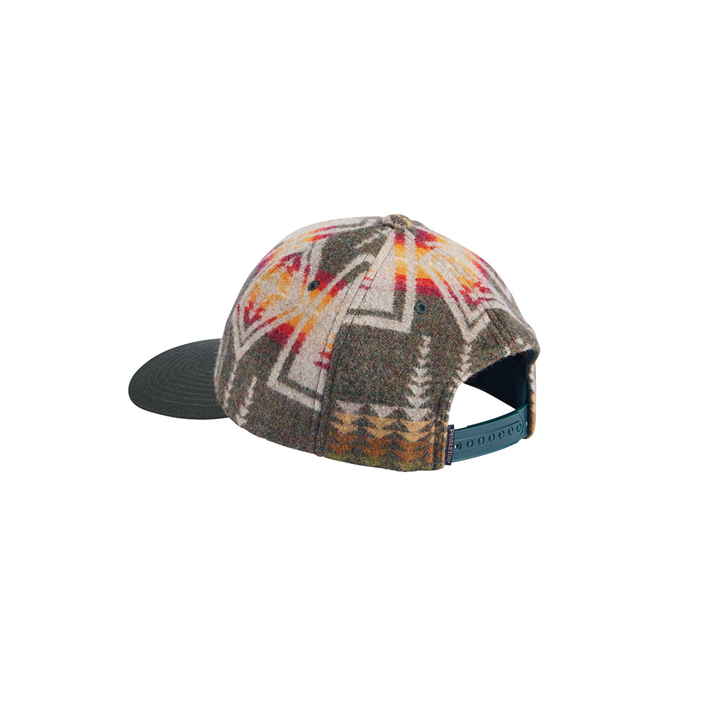 Colorful patterned cap on a white background