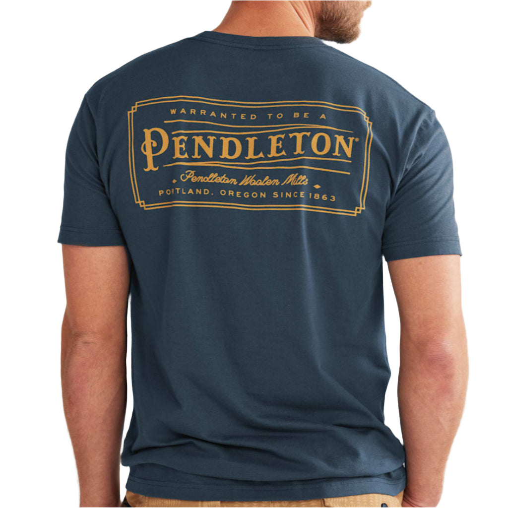 Vintage Logo Graphic Tee Navy/Gold