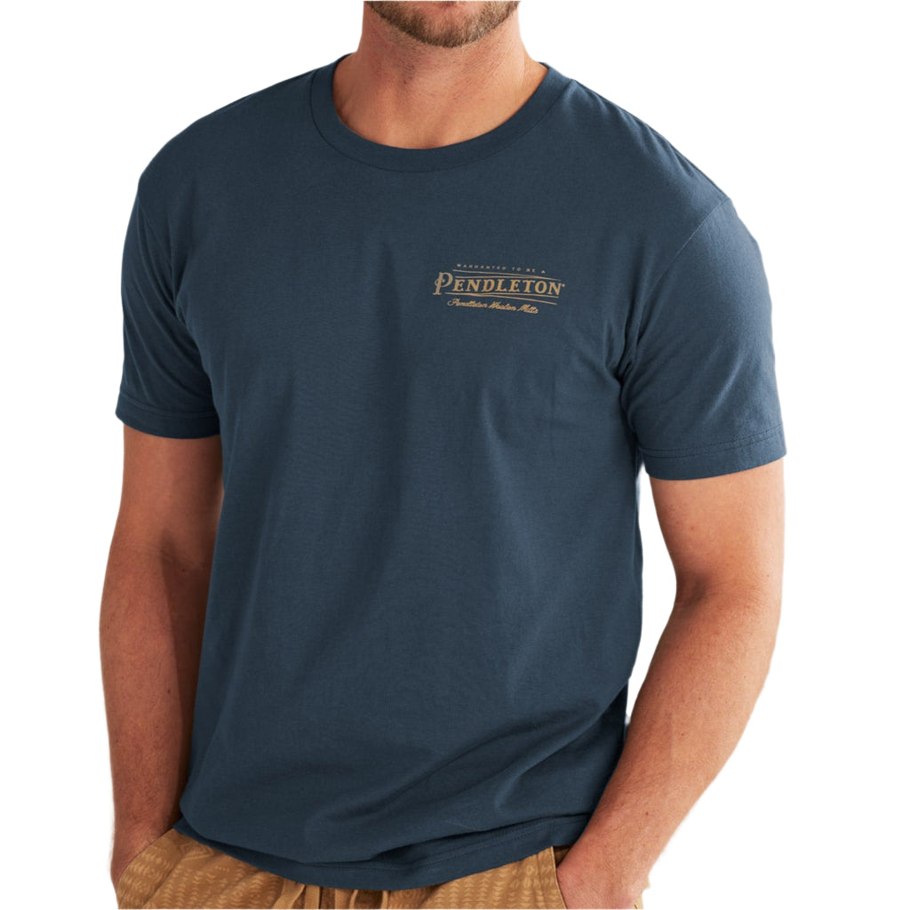 Vintage Logo Graphic Tee Navy/Gold