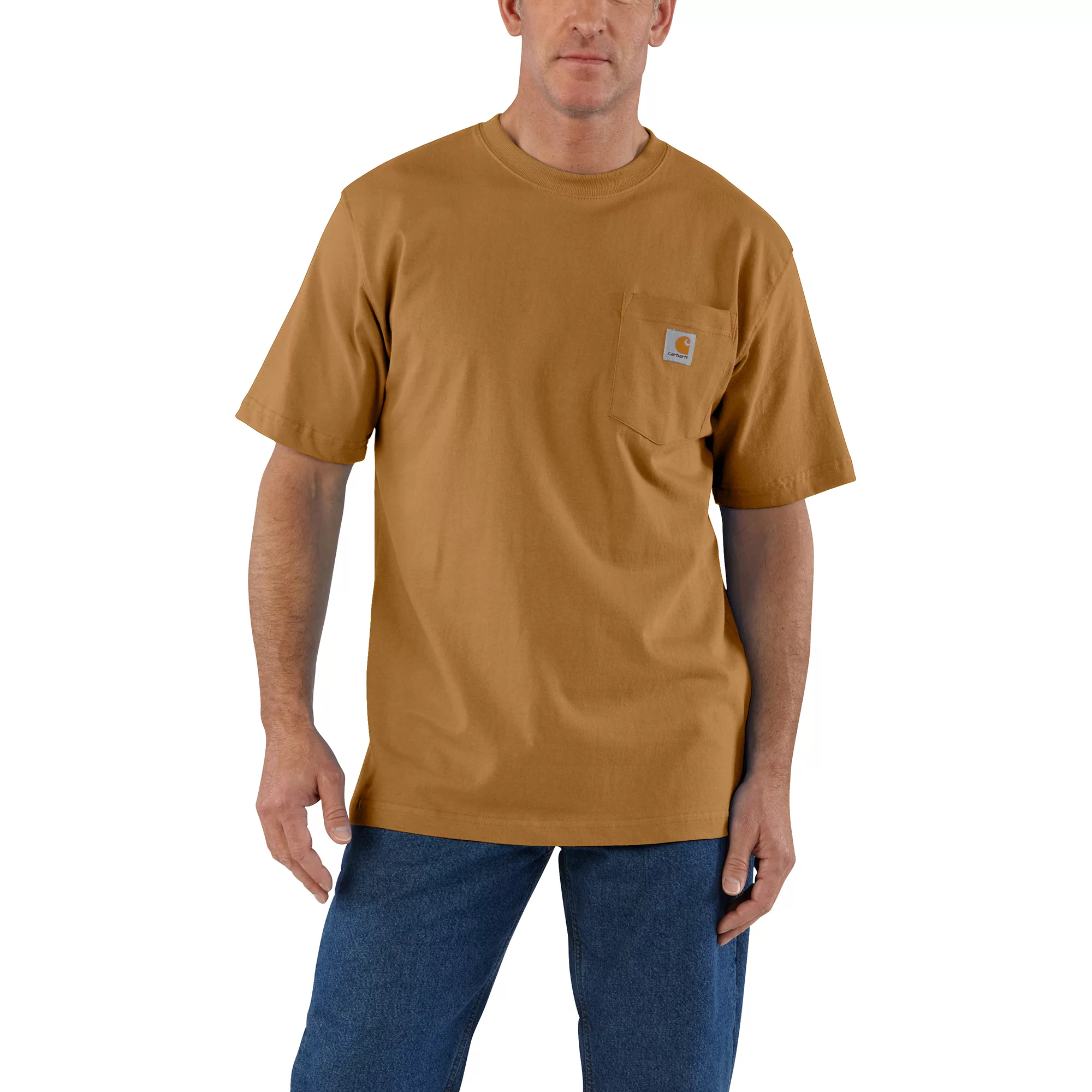 Loose Fit Heavyweight S/S Pocket Tee Carhartt Brown