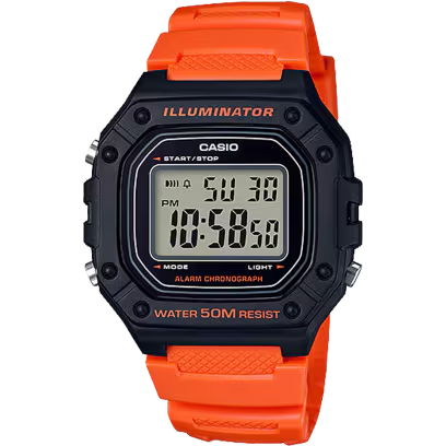 Bright Orange Digital Men's Watch