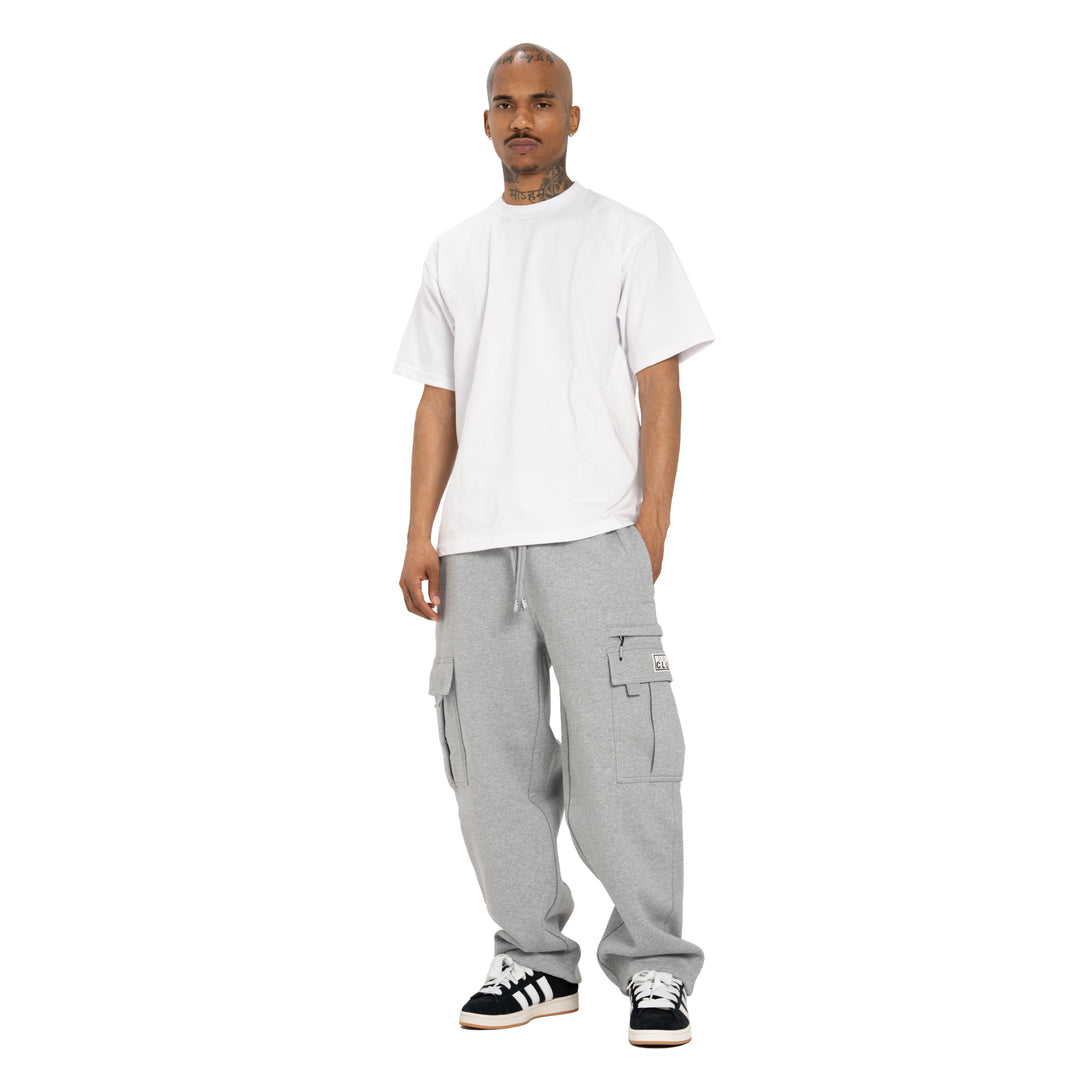 Heavyweight Fleece Cargo Pants Heather Grey