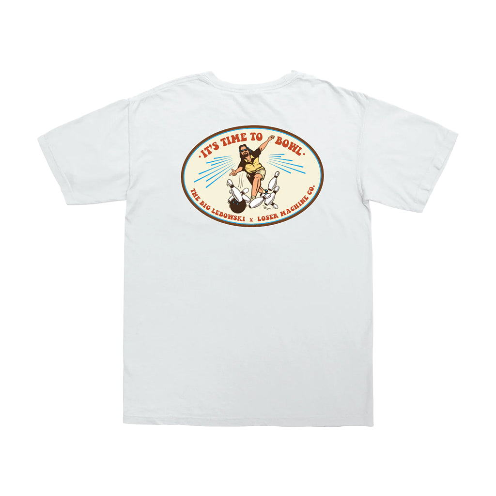 Throwing Rocks Pocket Tee White