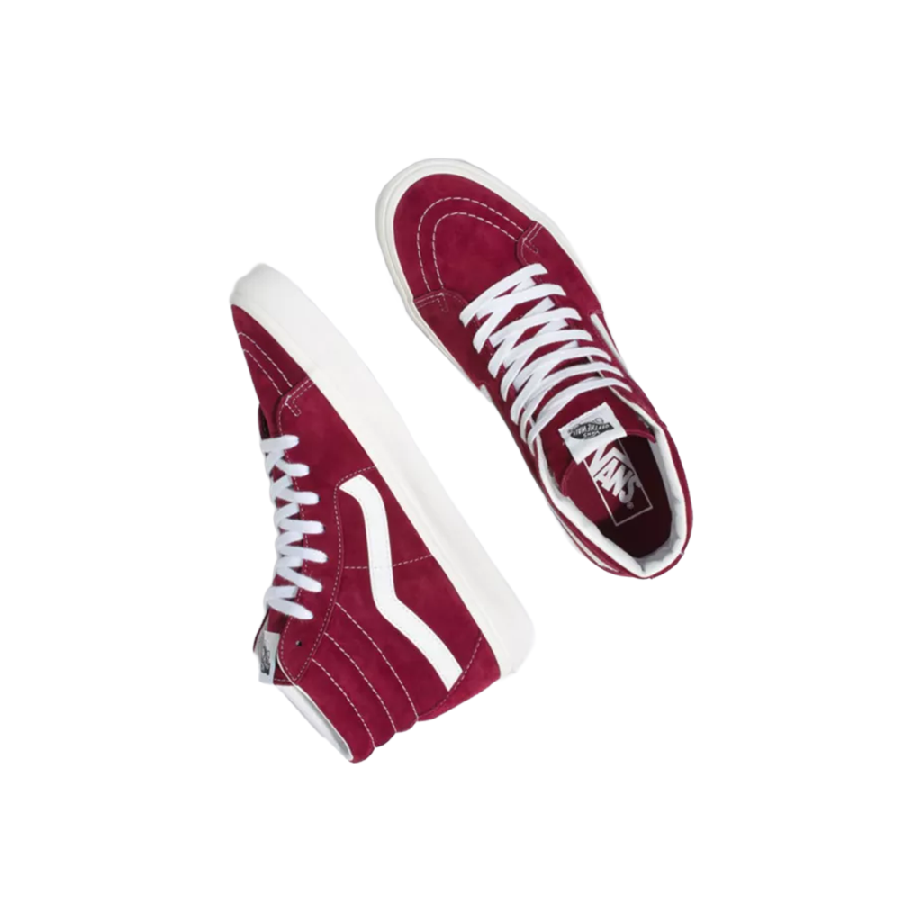 Sk8-Hi Pig Suede Red