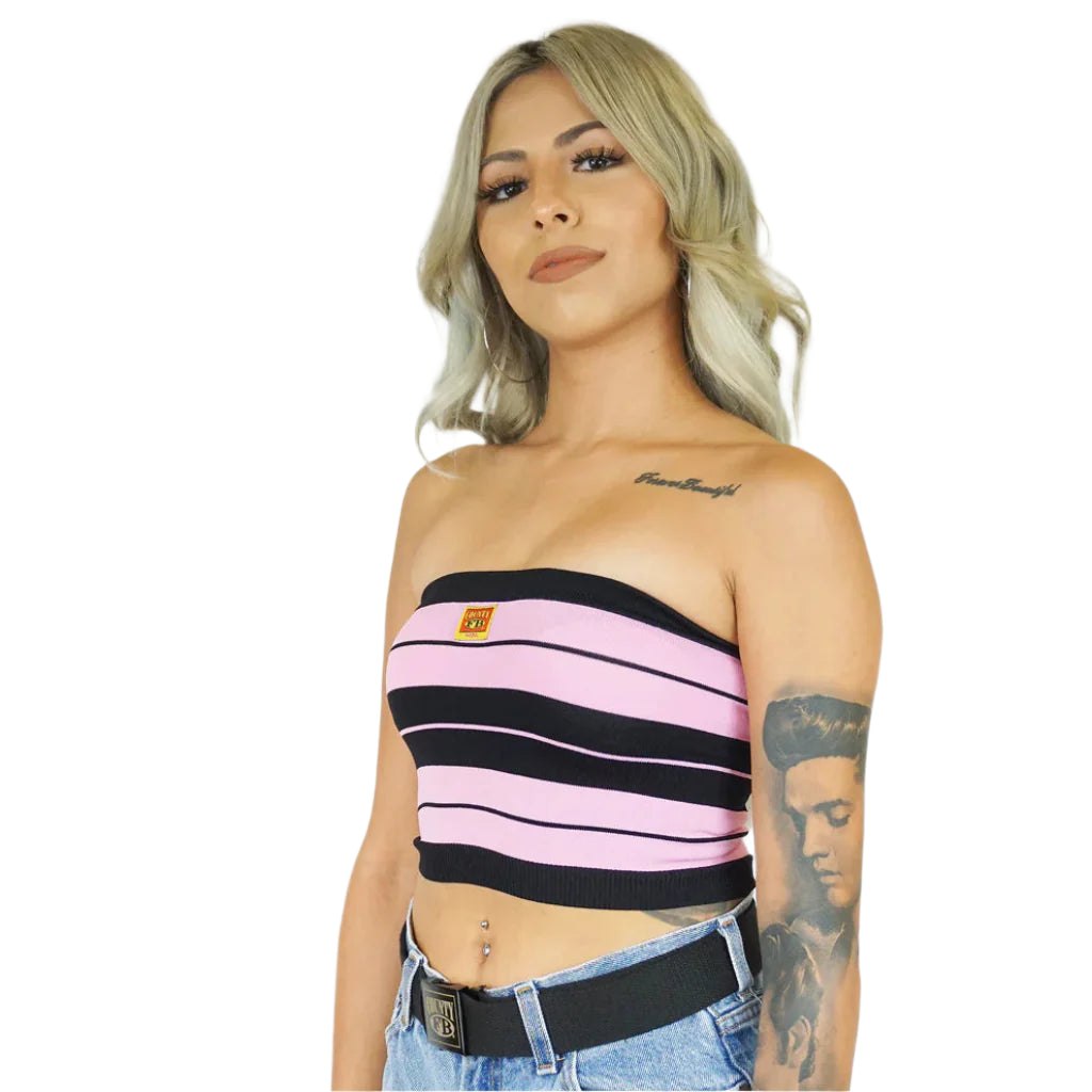 Charlie Brown Women's Tube Top Black/Pink