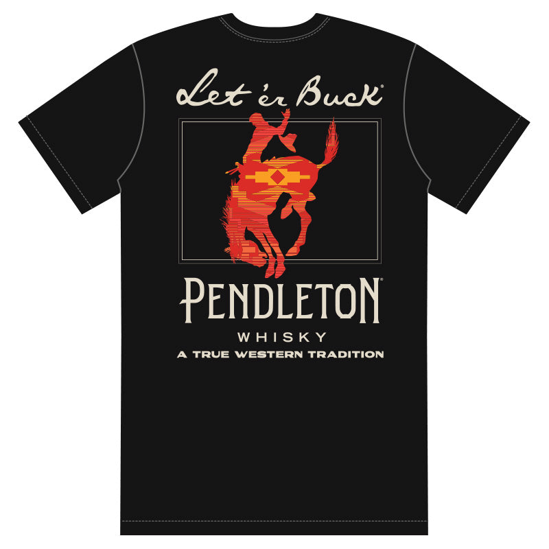 Pendleton Whiskey Let'er Buck Graphic Tee Black/Red