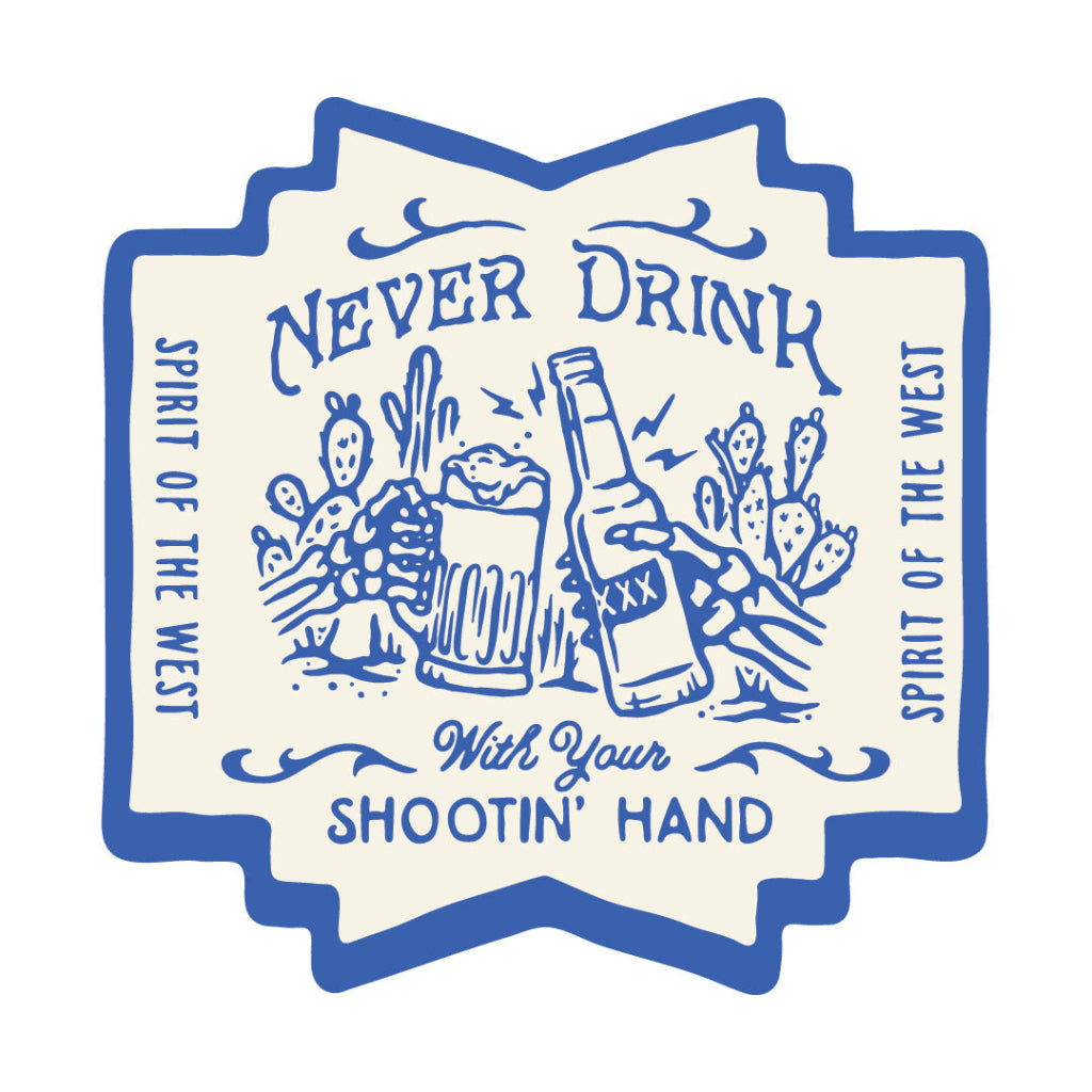 Shootin Hand Salud Sticker