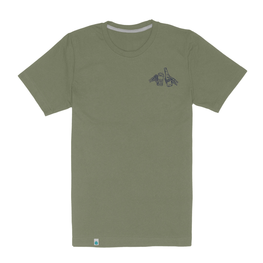 Shootin' Hand Salud Tee Sage