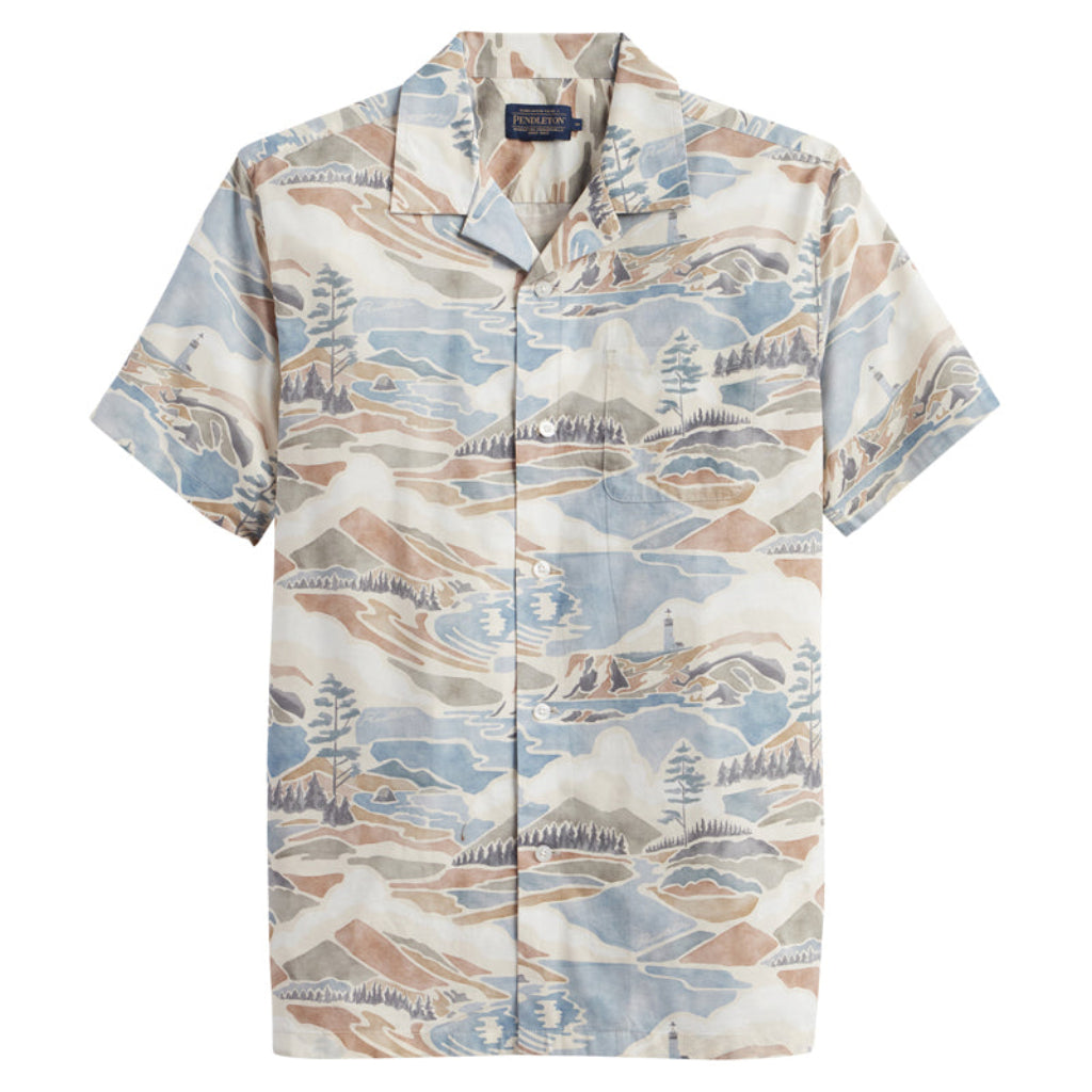 Aloha Shirt Pacific Landscape
