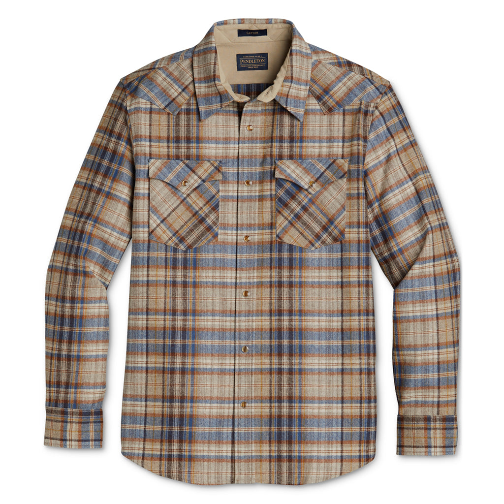 Canyon Shirt Brown/Blue/Gold Multi 22'