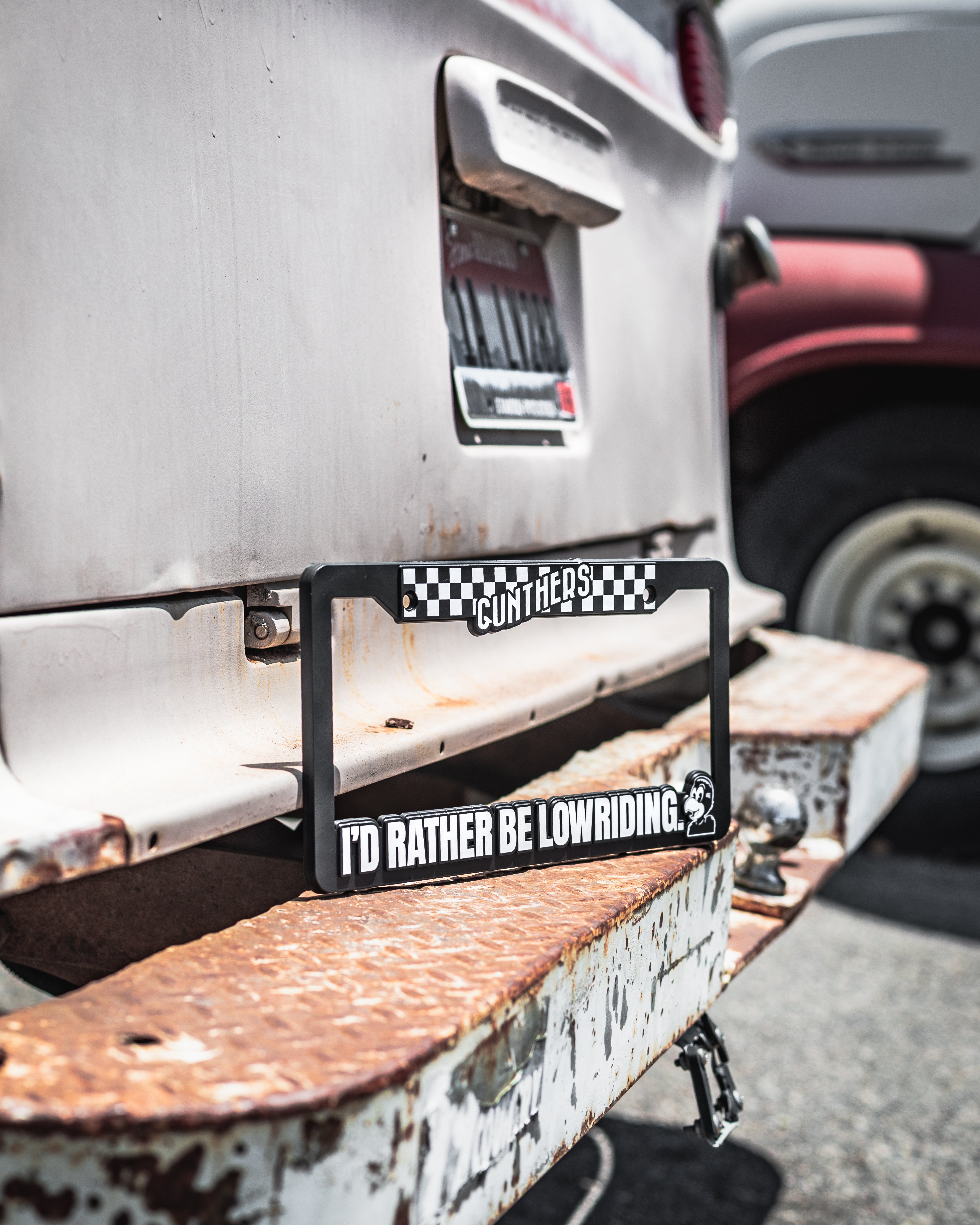 Rather Be Lowriding License Plate Frame