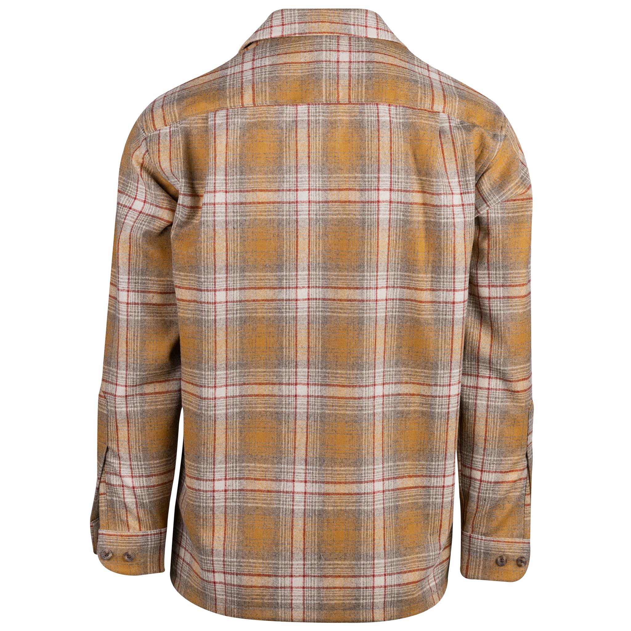 32459 Board Shirt Red/Copper Plaid 22' Back