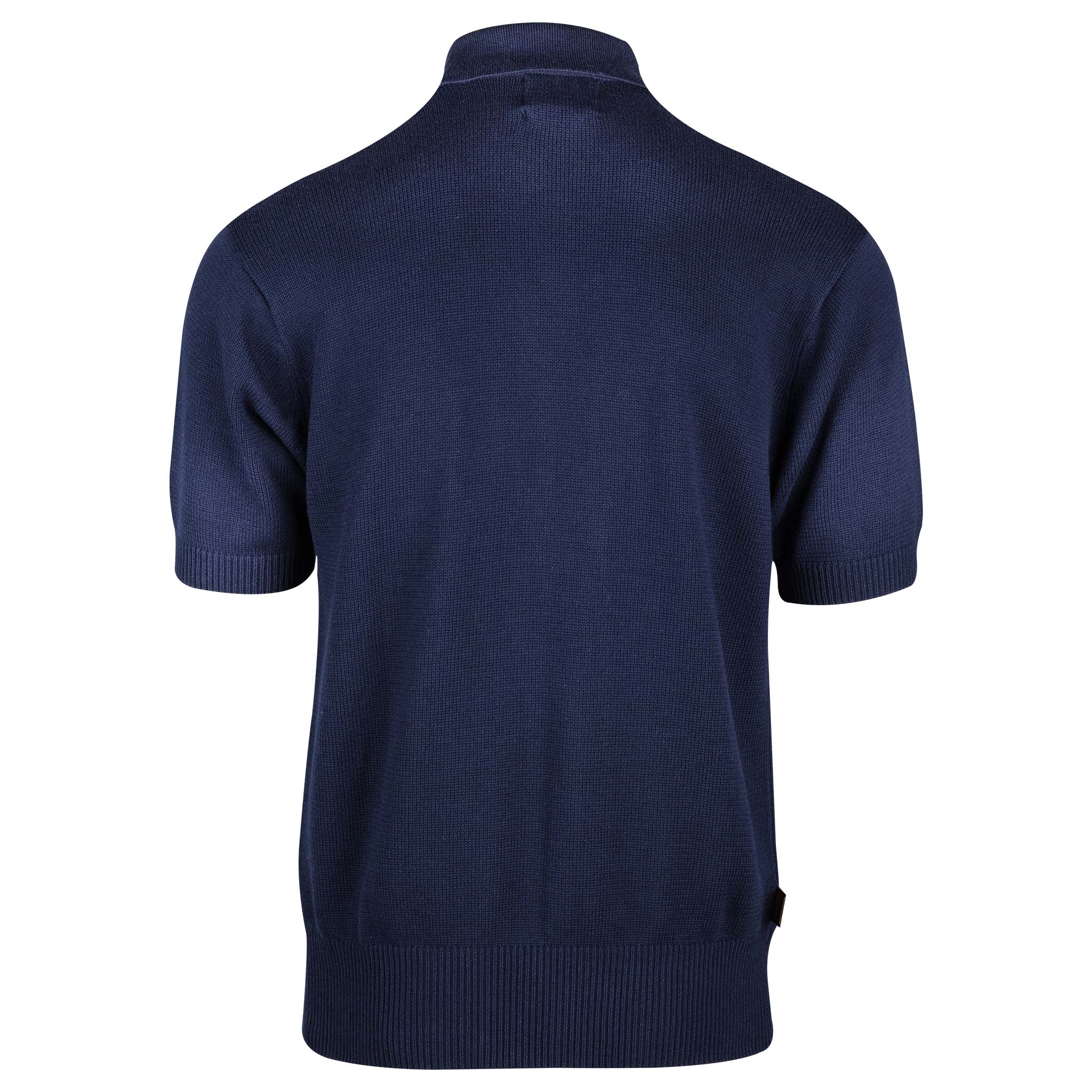 Charlie Brown Shirt Navy Solid Back