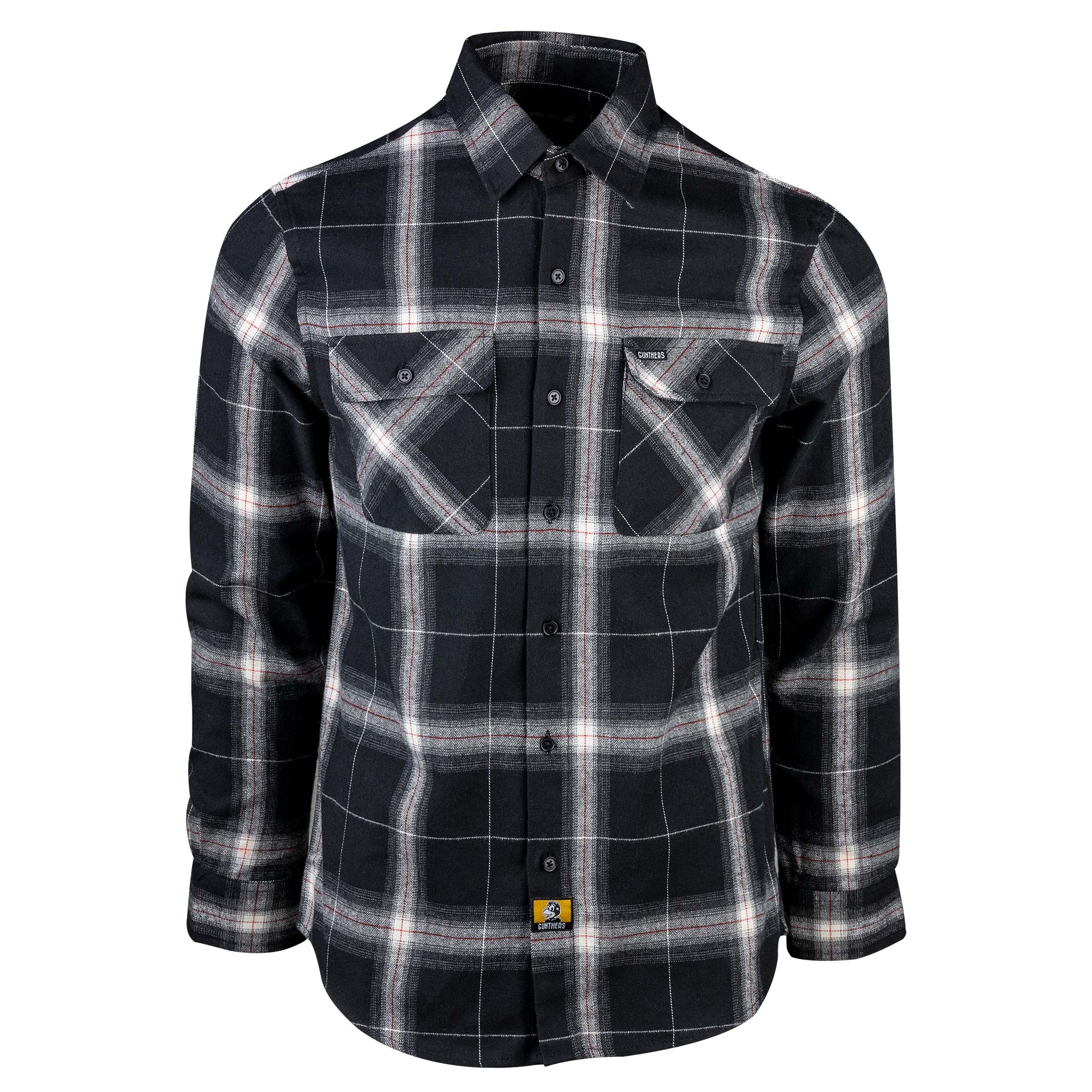 Birch Street Flannel - Black Ombre Front