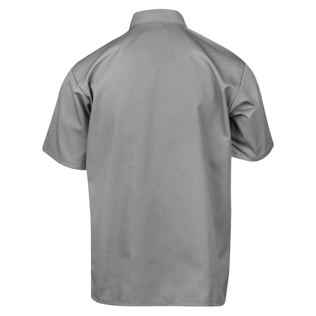 Half Zip Light Grey Back