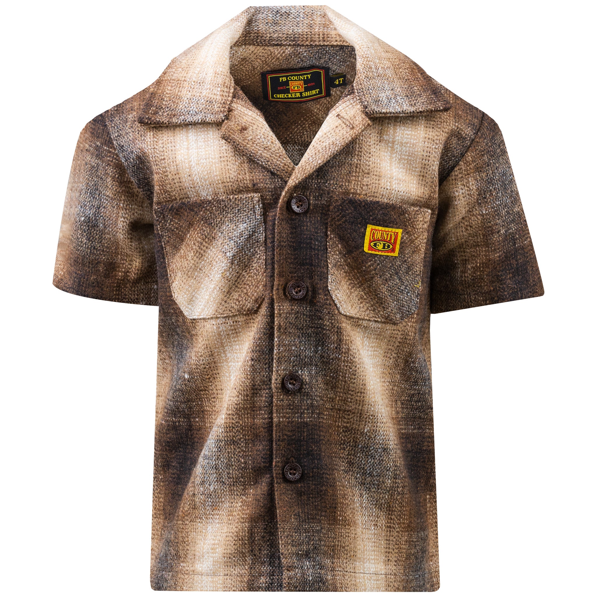 Kids Short Sleeve Wool Shirt