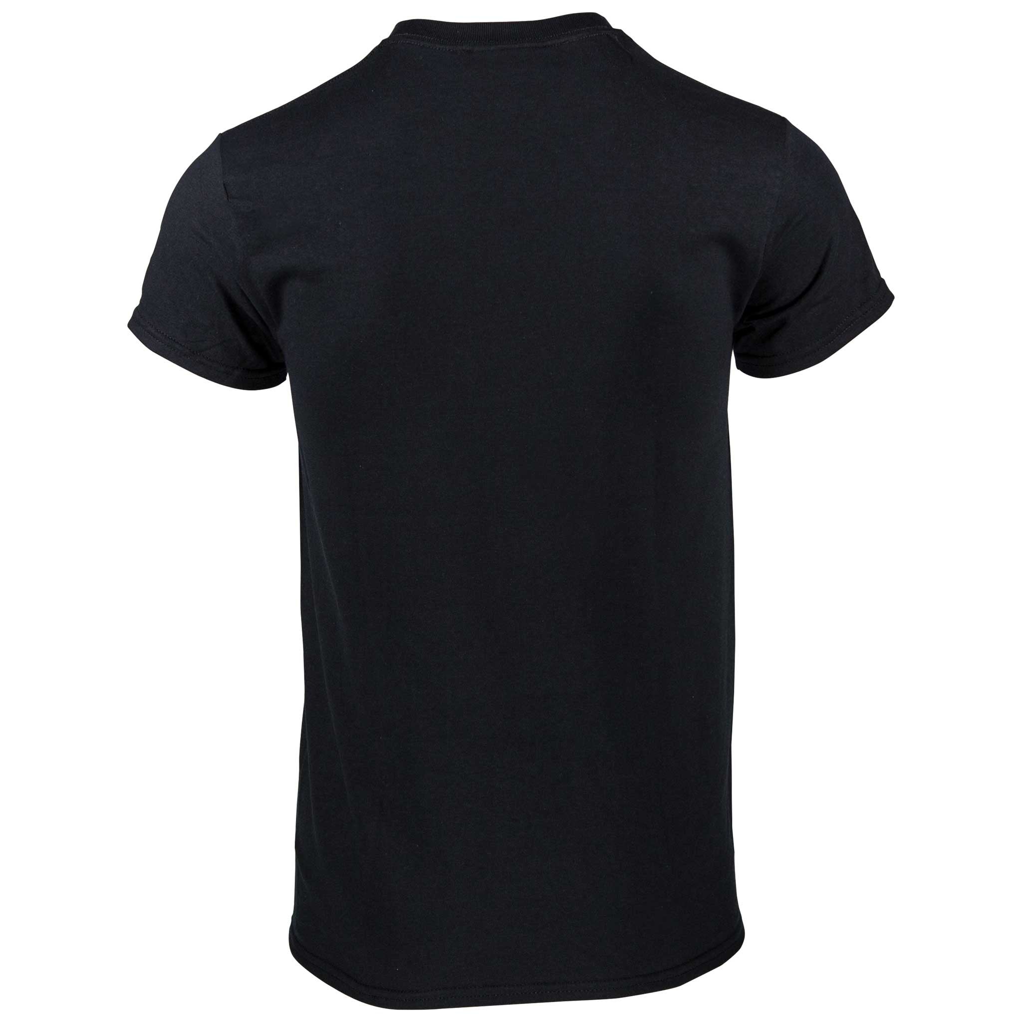 the back of the ben davis pocket tee black