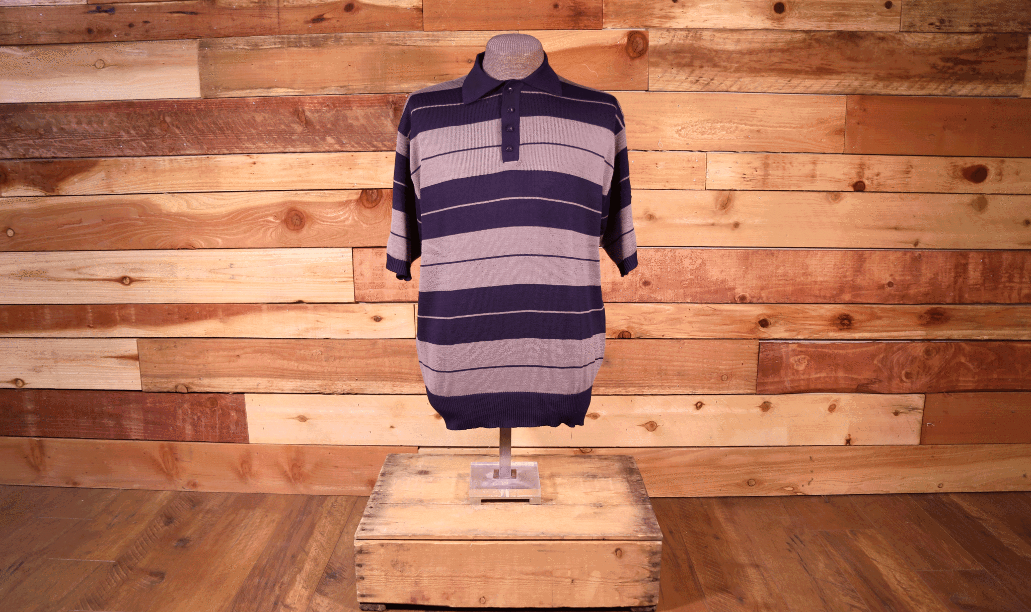Charlie Brown Shirt Navy/Grey