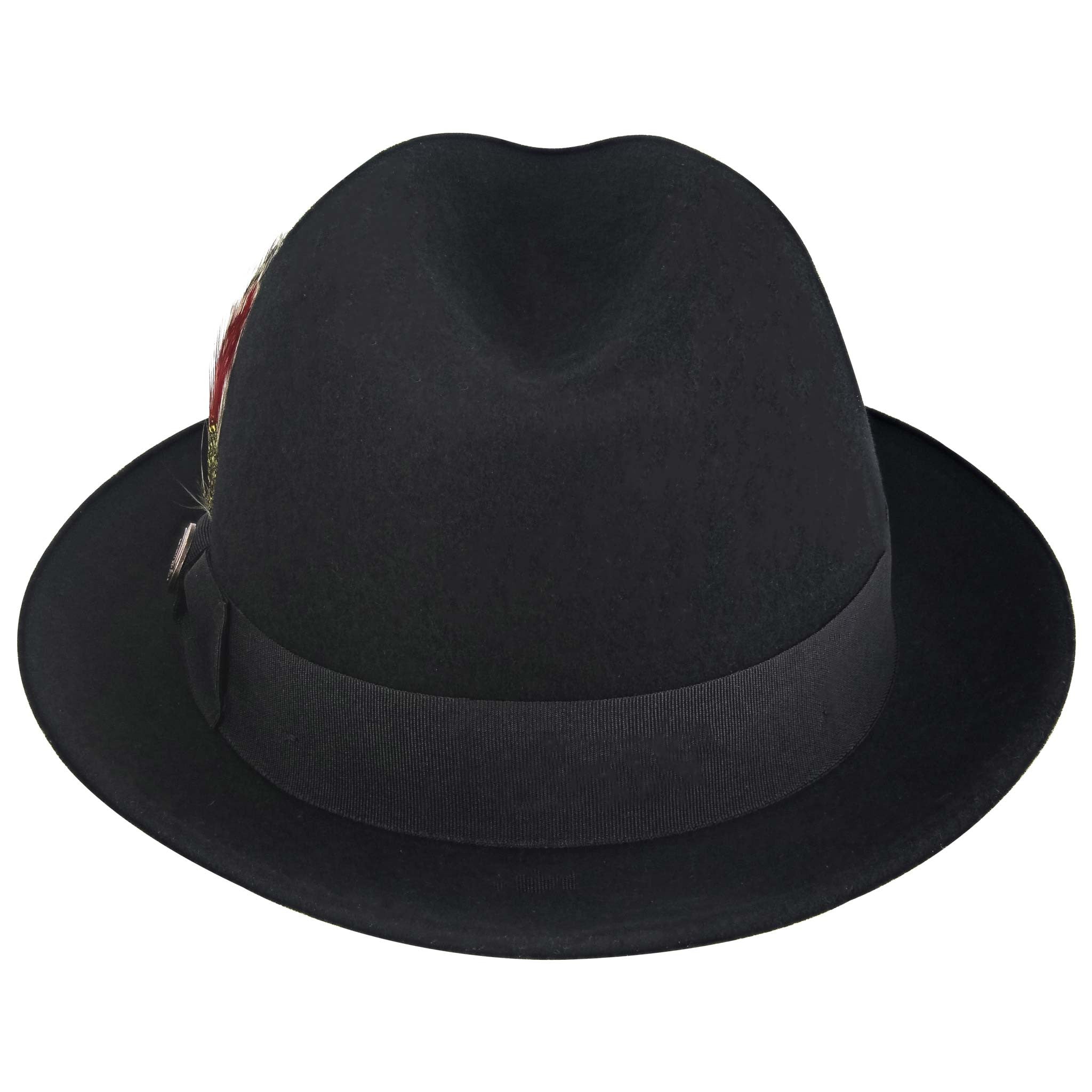 Top Down View La Cuatro Fedora Black Gunthers in Santa Ana Calfornia