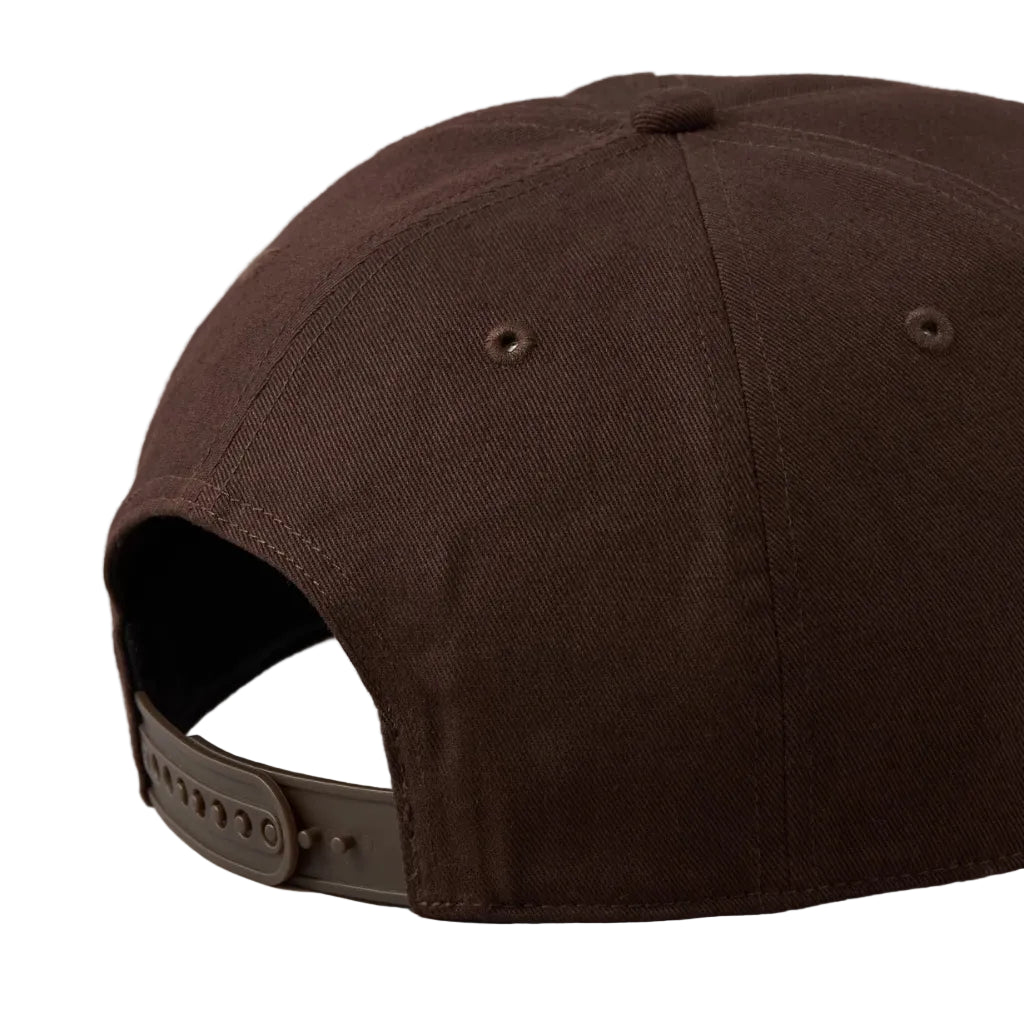 Brown cap on a white background