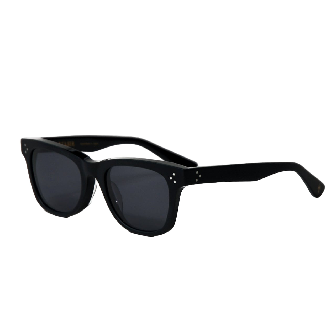 Black sunglasses on a white background